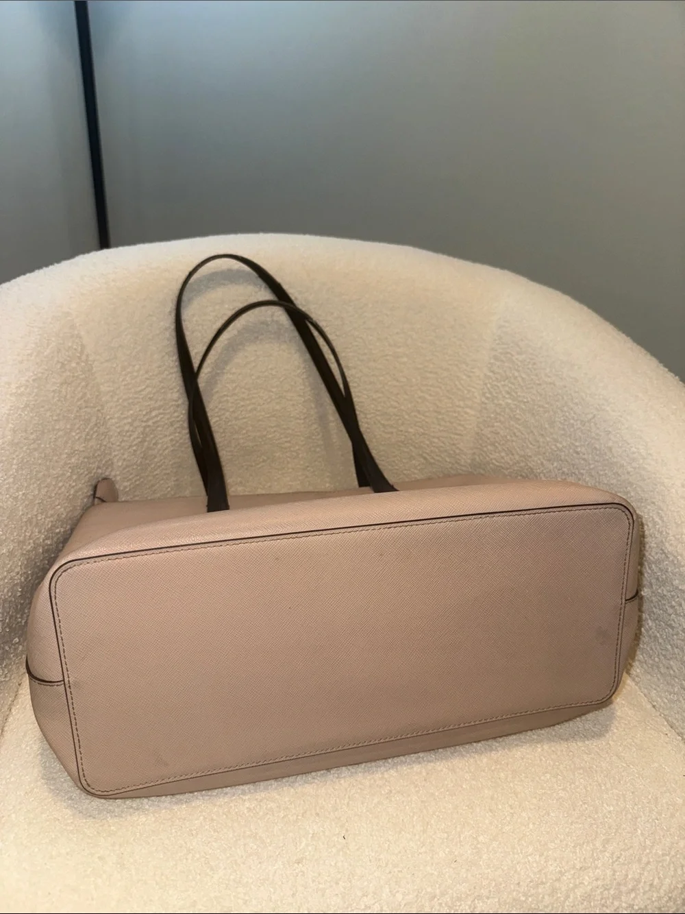 kate spade ♠️ Cream Tote with black Straps